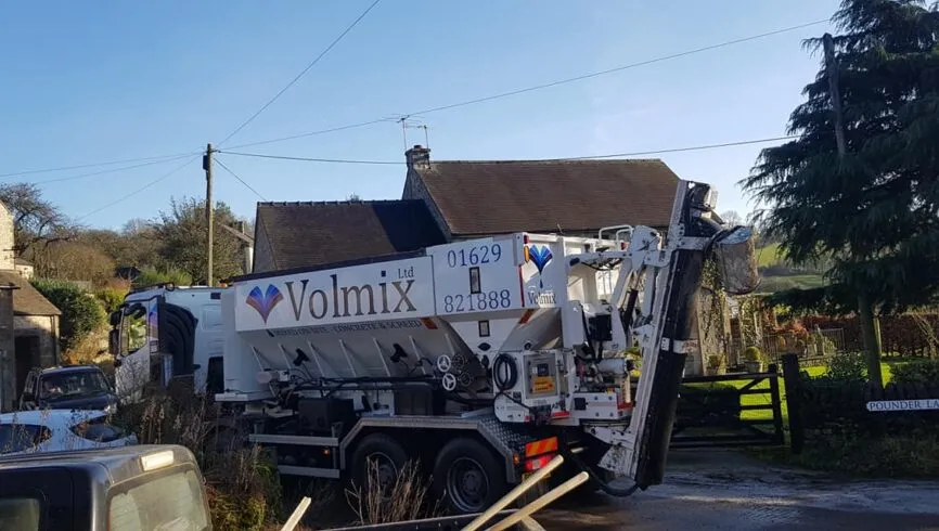 Volmix Ltd - Truck at a domestic concrete project